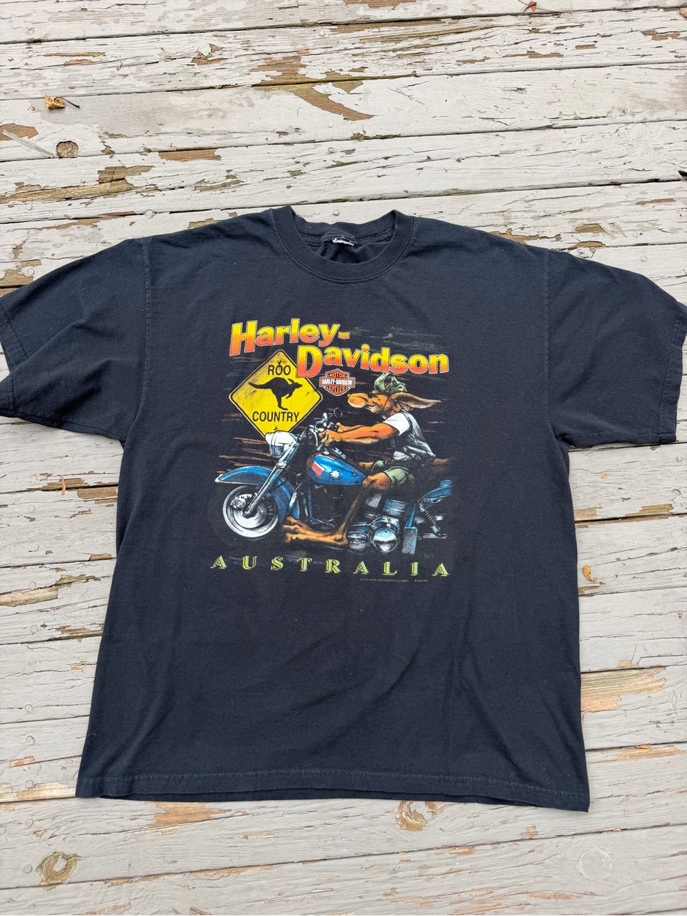 VTG • Harley-Davidson Australia Graphic Tee - Kangaroo Graphic - 1992